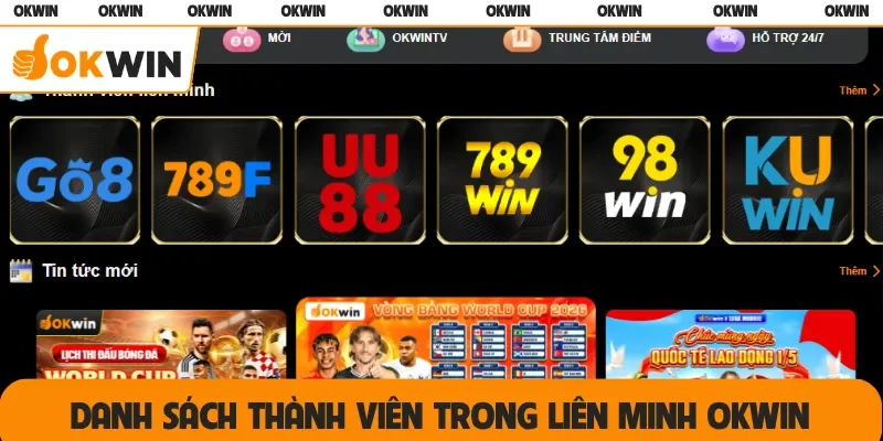 Danh sách thành viên trong liên minh OKWIN