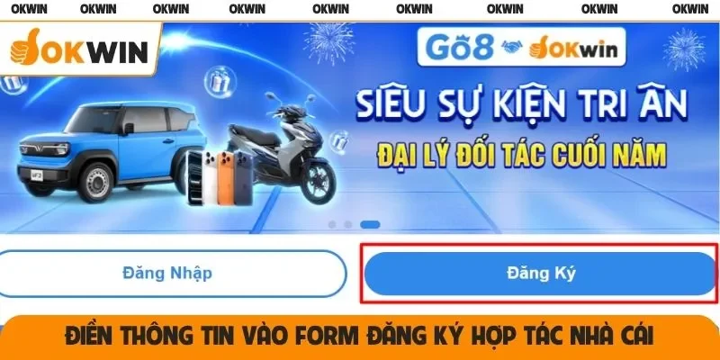 Điền thông tin vào form đăng ký hợp tác nhà cái